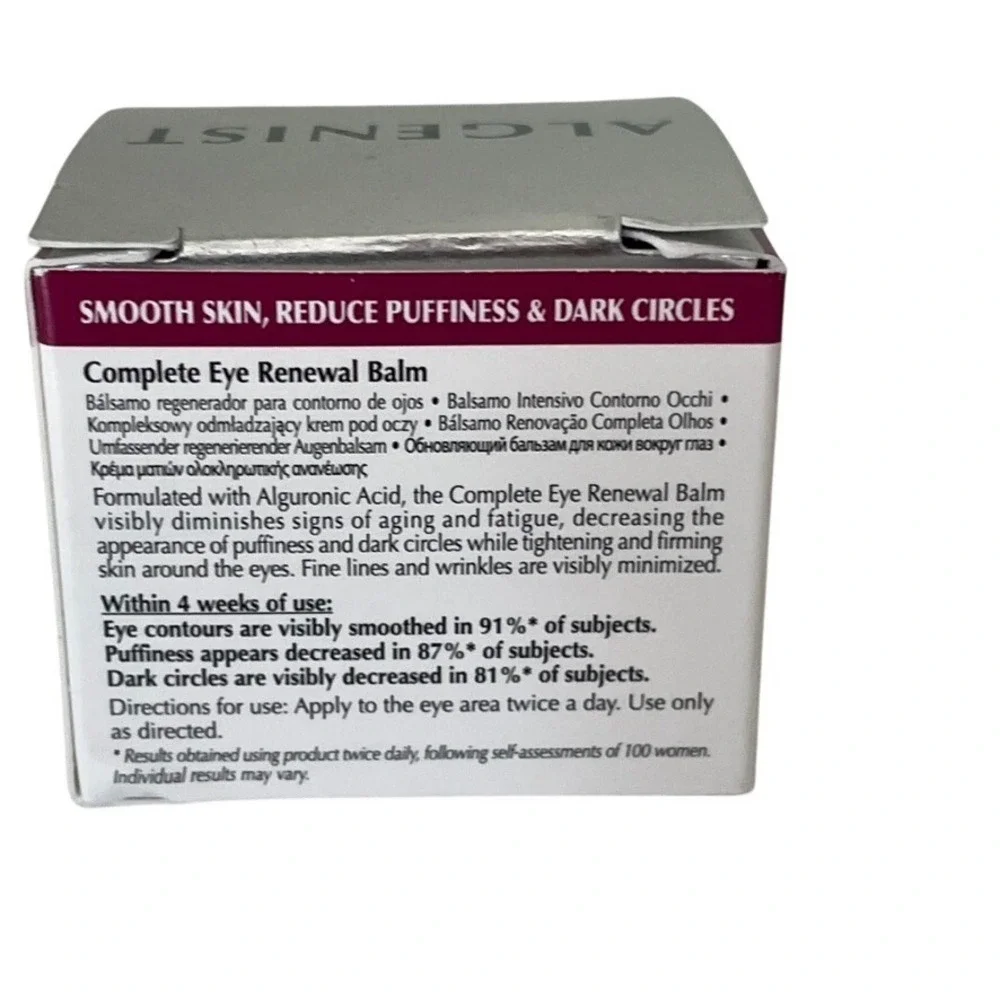 ALGENIST Complete Eye Renewal‎ Balm 0.5 oz 15ml Full Size Anti-Wrinkle NIB Gift